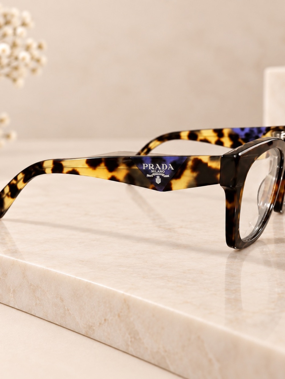 Prada Women’s Tortoiseshell Eyeglasses - Brown & Black